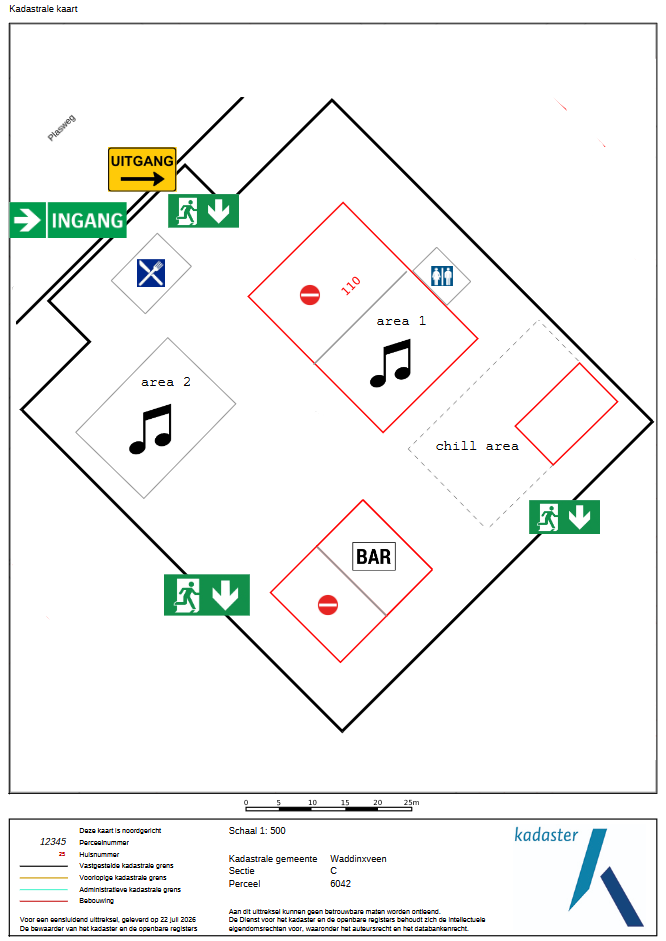 Plattegrond festivalterrein